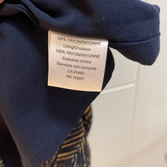 Gentle Fawn tank top in navy and gold - Picture 3 of 4